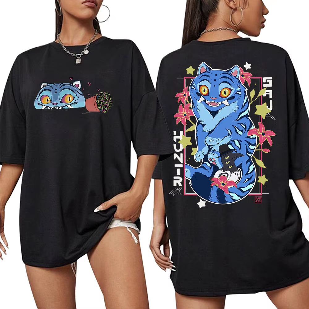 Kpop Demon Hunters - Huntrix - Saja Boys - High Quality Cotton T-Shirt 