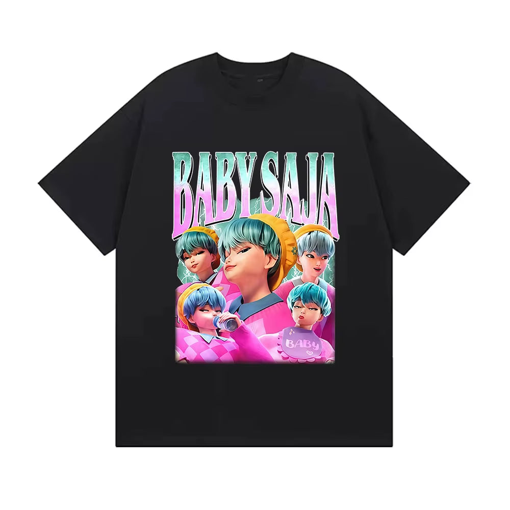 Kpop Demon Hunters - Huntrix - Saja Boys - High Quality Cotton T-Shirt 