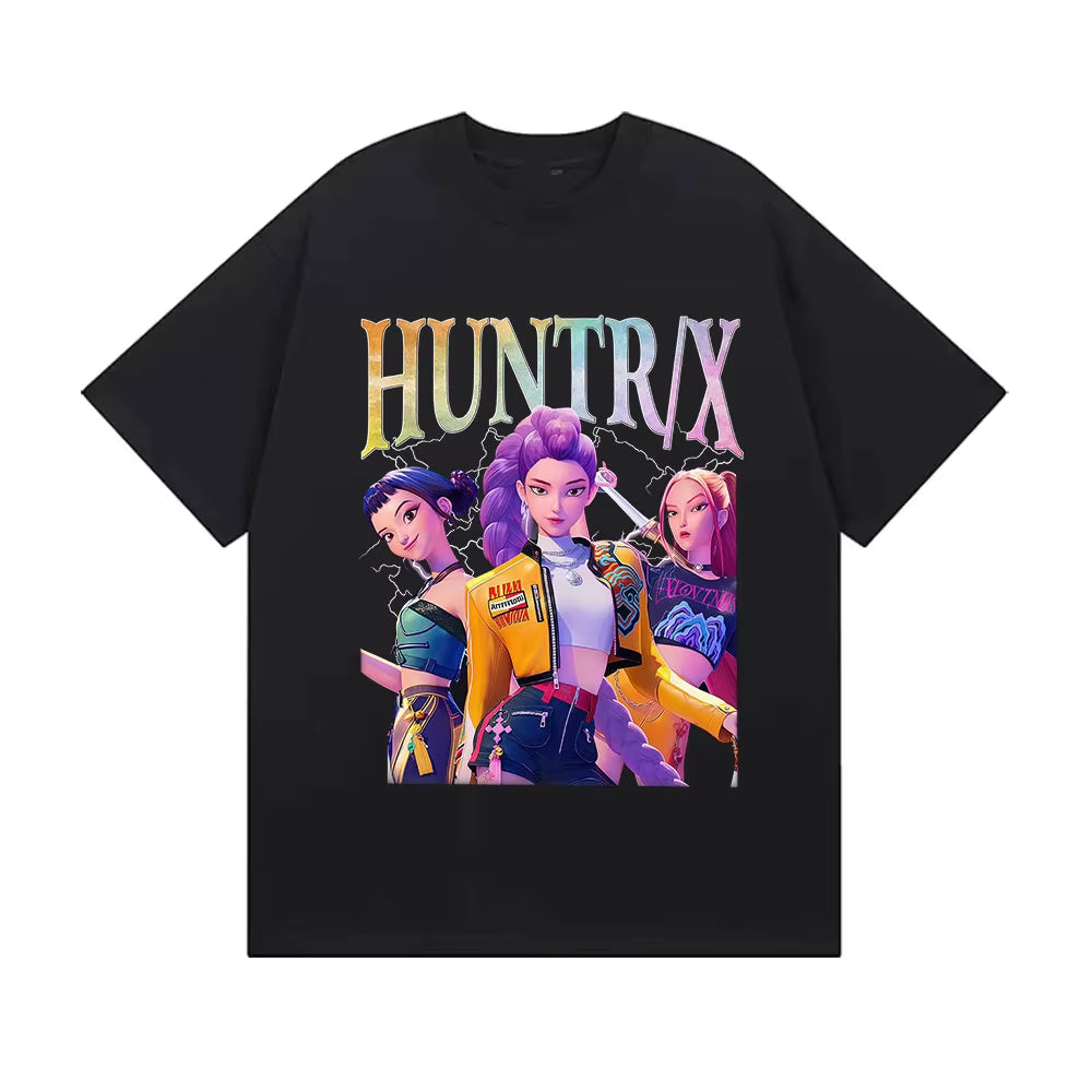 Kpop Demon Hunters - Huntrix - Saja Boys - High Quality Cotton T-Shirt 